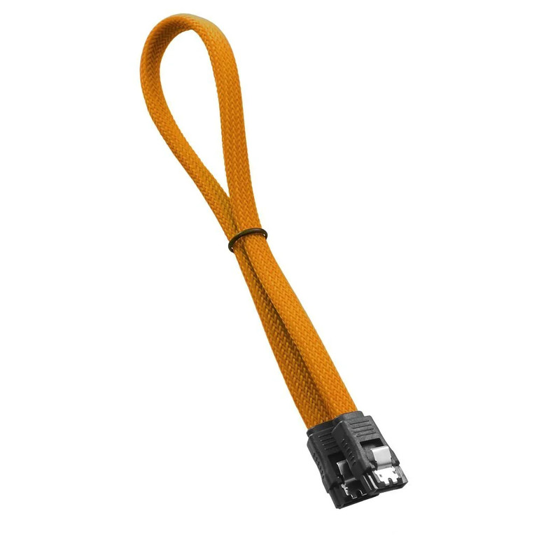 CableMod - ModMesh 90° SATA Cable 60cm - Orange - كابل